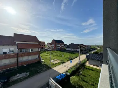 a view of a residential neighborhood with houses at Belgrade Airport Beds in Surčin