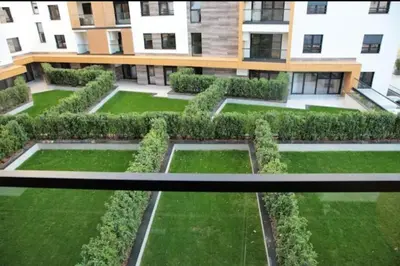 an image of a courtyard in a building at Apartment SUN CITY 2 in Belgrade